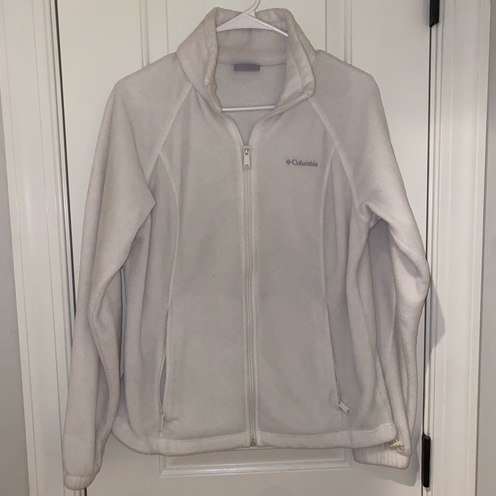 Columbia Womens Small Fleece Jacket White